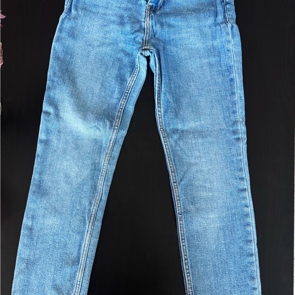 Zara Light Blue Straight Leg Jeans - Picture 1 of 3